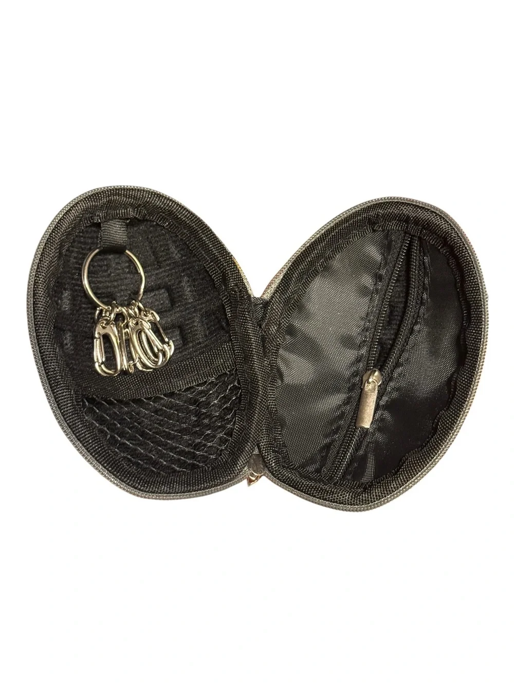 Grenade Style Pouch Coin Purse Keychain Key Chain Case Small Pocket Holder